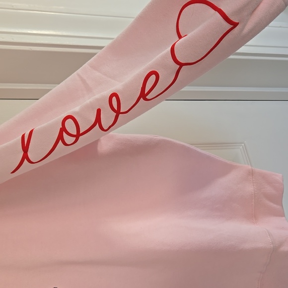 Peanuts Oversized Valentine Pink Sweatshirt XL New With Tags - Picture 5 of 6